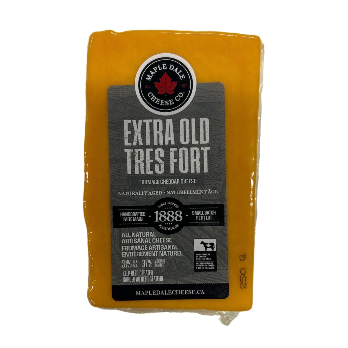 Maple Dale Cheese Extra Old Colour Cheddar Sheldon Creek Dairy Farm