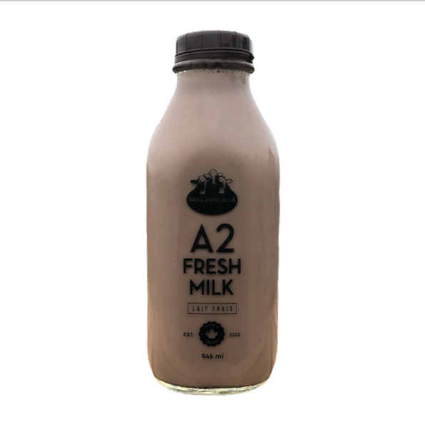 A2 Chocolate 1Qt Glass Bottle - From The Farmer.ca