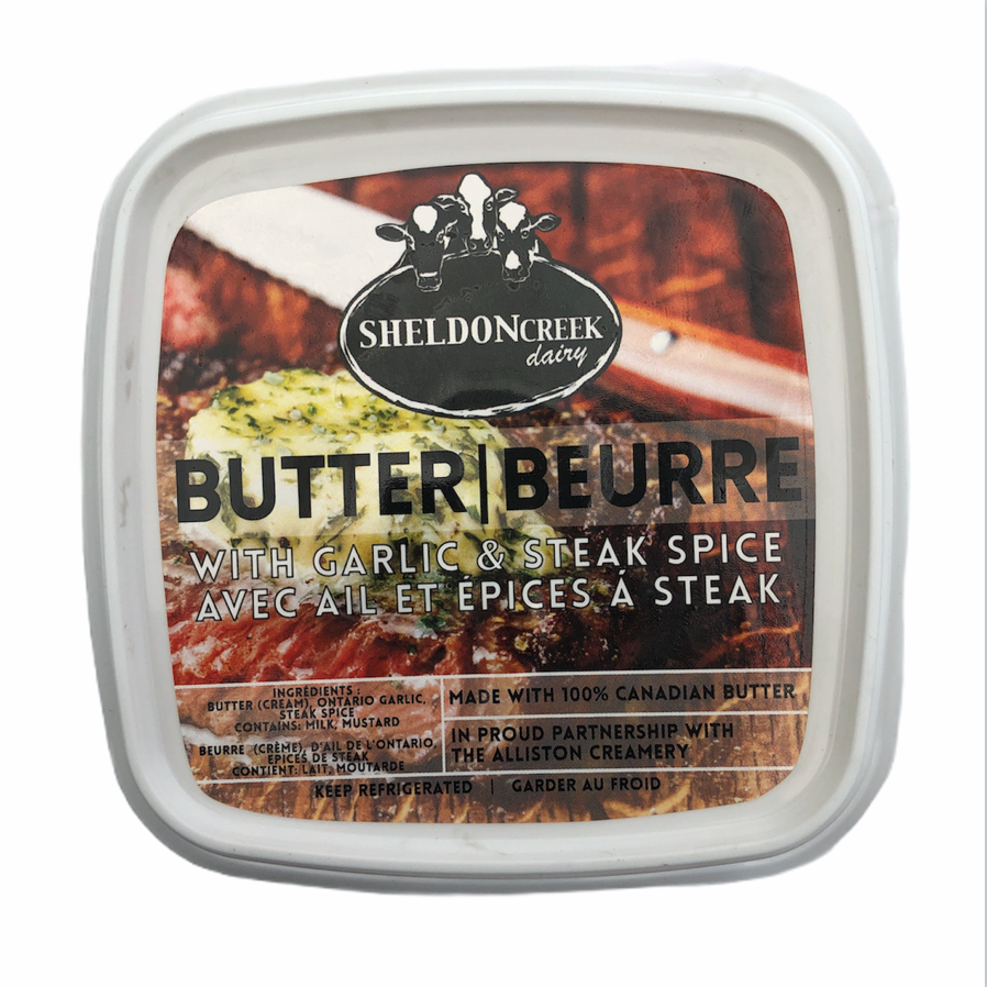 Butter w- Garlic & Steak Spice - From The Farmer.ca