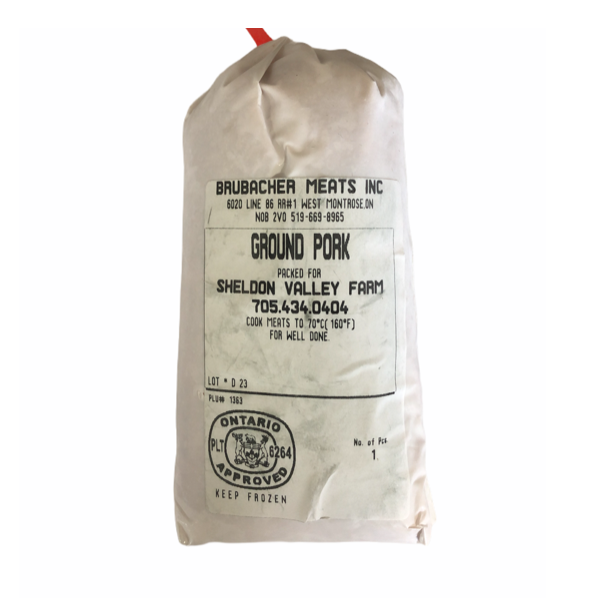 Ground Pork 1lb - From The Farmer.ca
